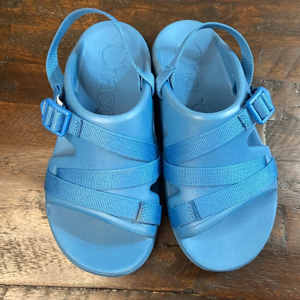 Chaco Chillos Sport Sandals Blue Kids Size 4
